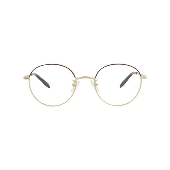 Alexander McQueen Round-Frame Metal Optical Frames Gold Unisex-Adult